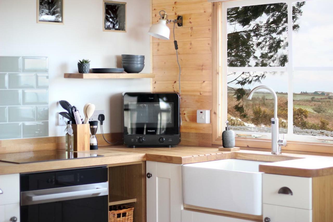 Scandi Cabin On A Hill, With Stunning Panoramic Views Ludgvan Exterior foto